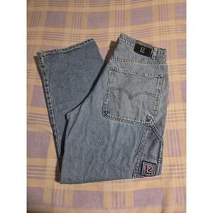 Vintage 90s Levis Silver Tab L2 Carpenter Baggy Denim Jeans Fits 34 X 31 Massive